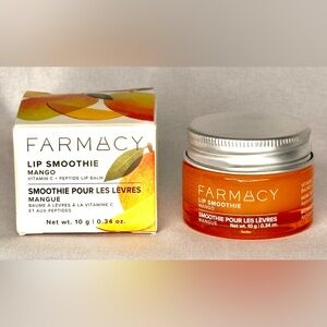 Farmacy Lip Smoothie Mango Vitamin C Peptide Lip Balm Orange 10g/0.34oz New